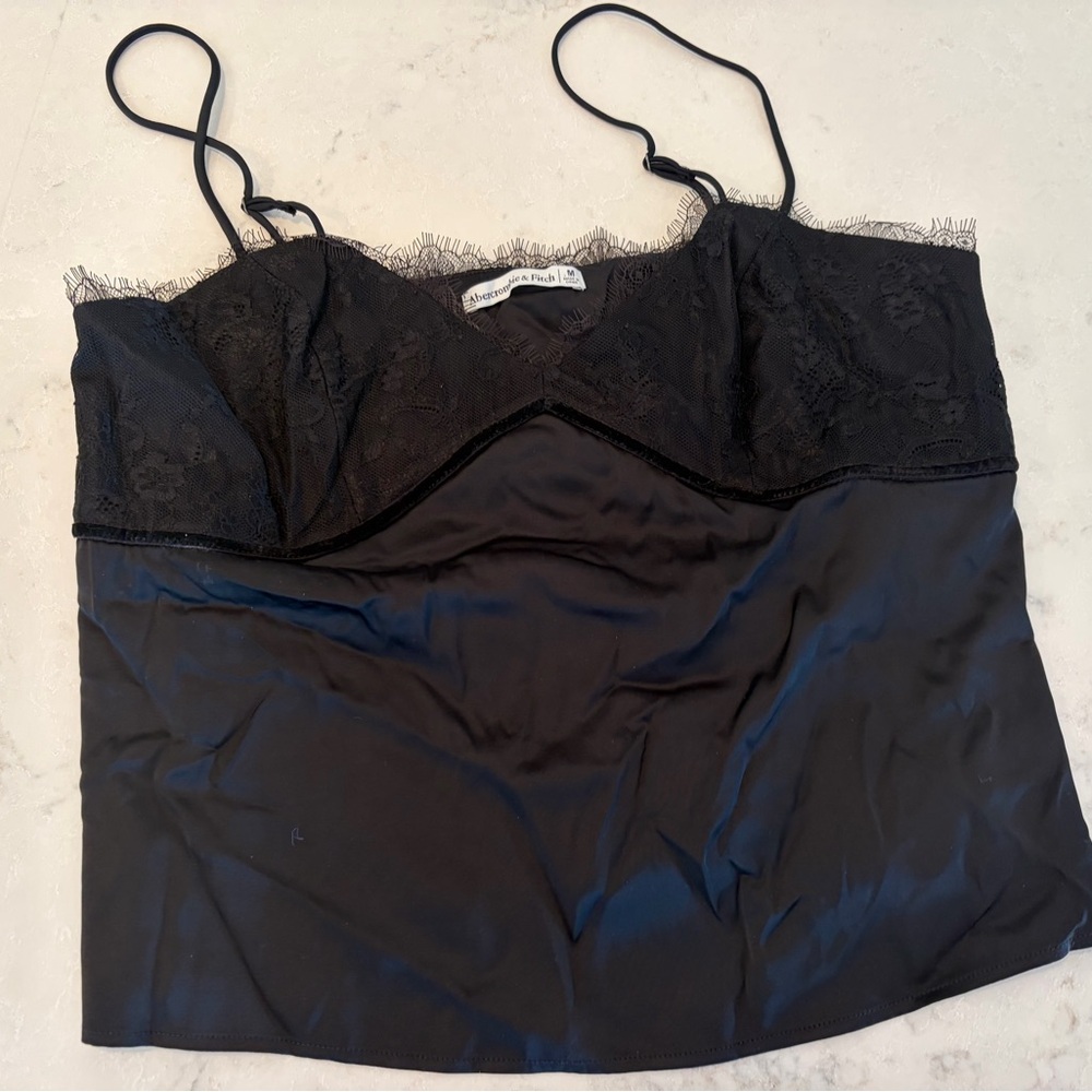 Abercrombie & Fitch Black Lace Cami- NWT! - Picture 3 of 6